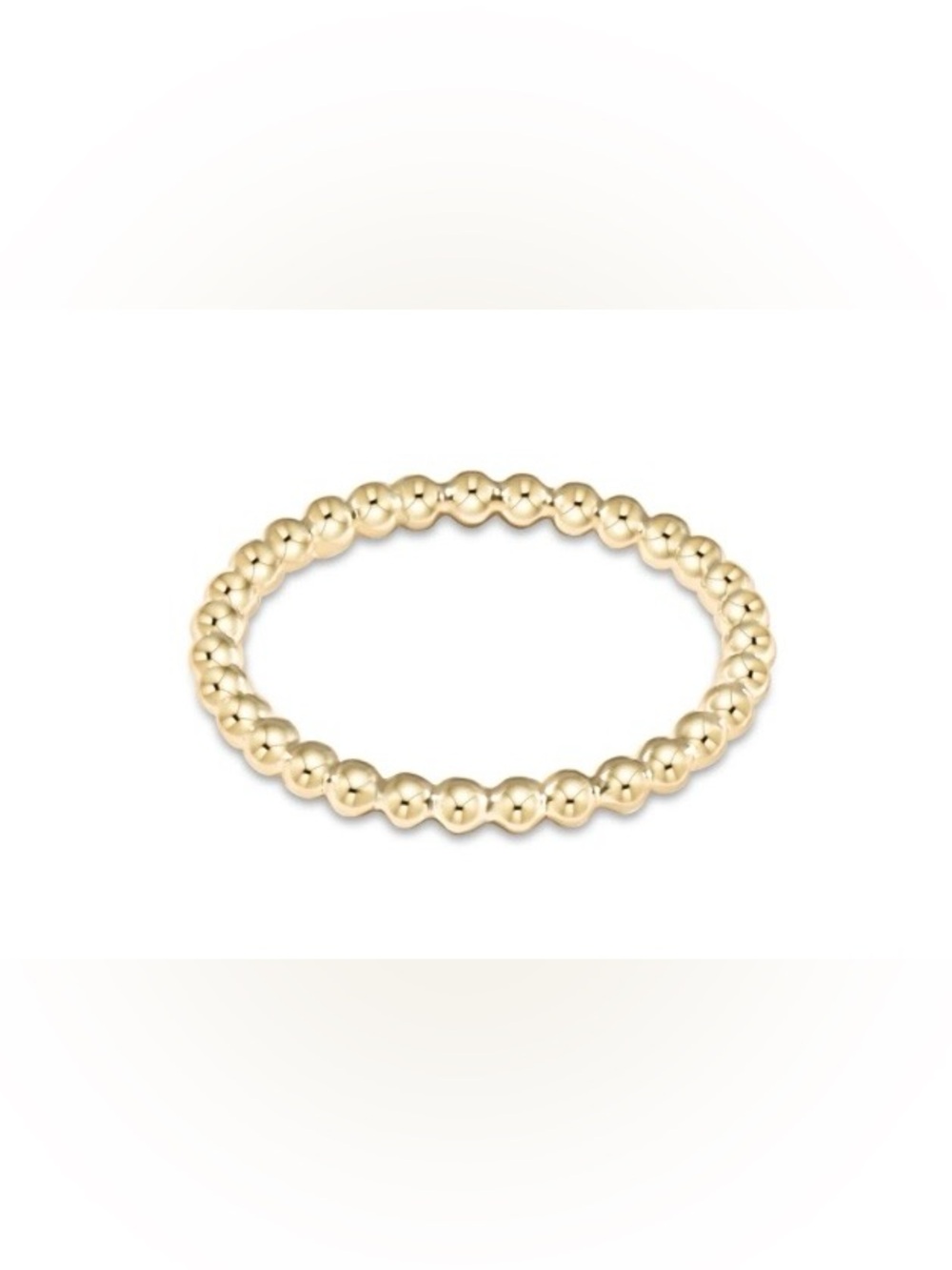 ENEWTON classic gold 2mm bead ring NWT